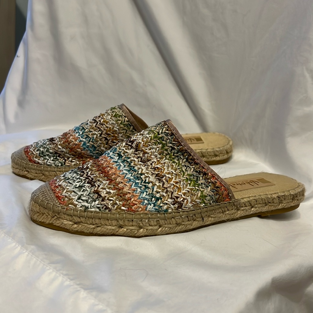 Vidorreta Woven Pointed Toe Espadrille Slip-On Size 8.5
